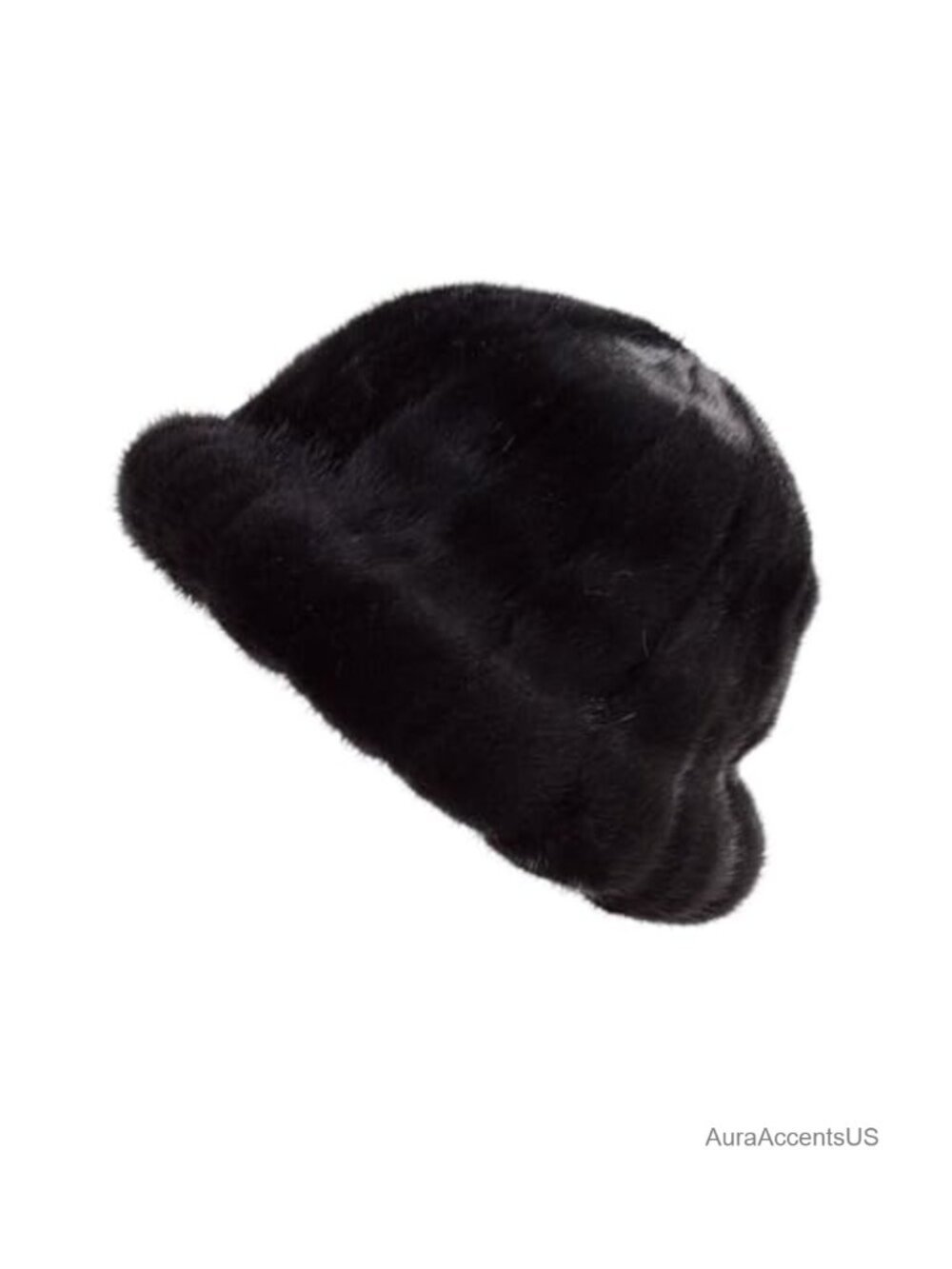 Fur Bucket Hat for Winter Genuine Mink Fur One Size Fits Most